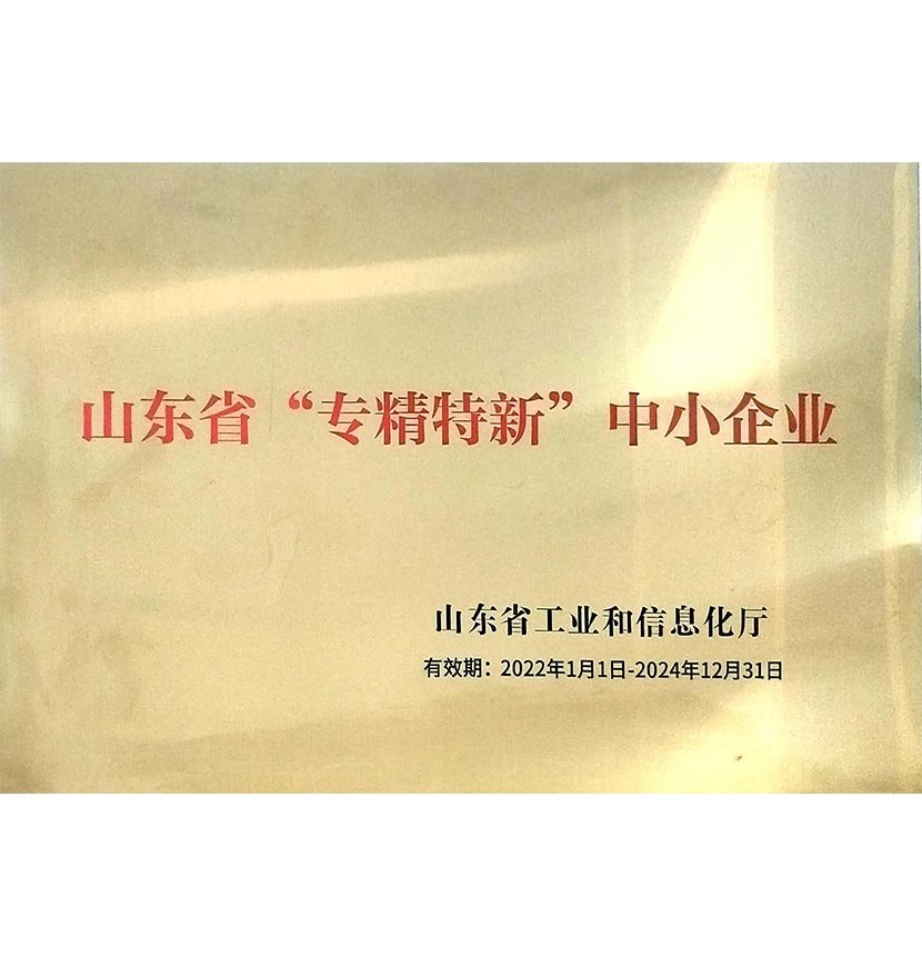 山東省“專精特新”中小企業(yè)